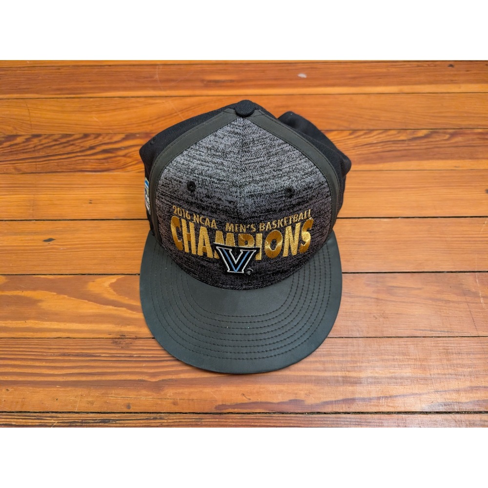Nike Villanova Wildcats 2016 NCAA Basketball Champions Snapback Hat Black Gold